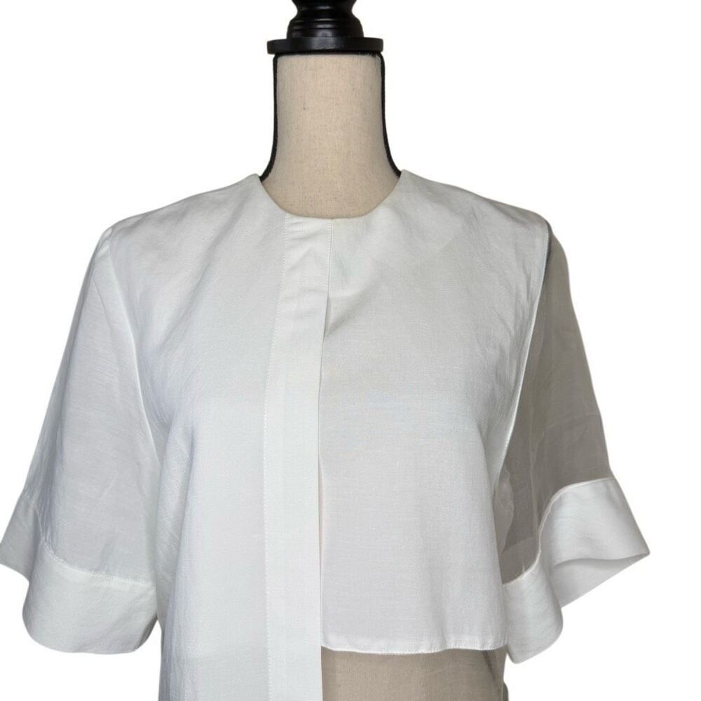 Israella Kobla Dalmar Dress White Oversized Shift Size 4 Structured, Minimalist - Picture 4 of 15